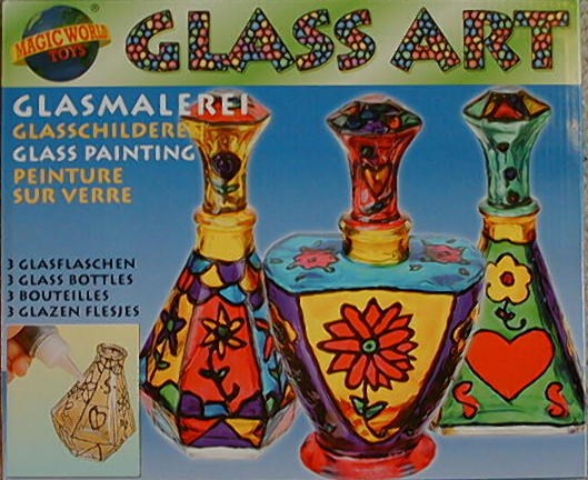 Glasmaling - 3 glas med prop