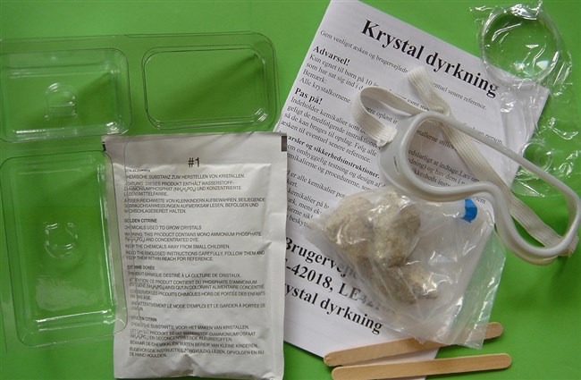 Krystaldyrkning - enkel citrin Krystaldyrkning - enkel citrin