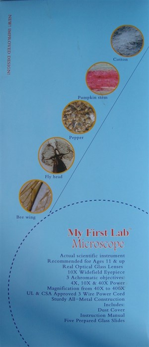 Mit første laboratorie mikroskop