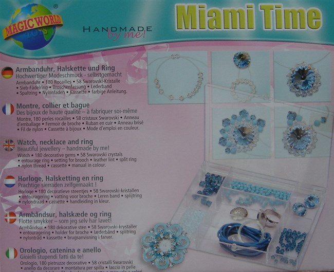 Ur samt smykker med Swarovski krystaller - Miami Time