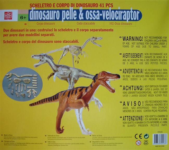 Velociraptor - 2 modeller i en Velociraptor - 2 modeller i en