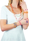 Lav arm- og halsbånd med perler - Lena 42328