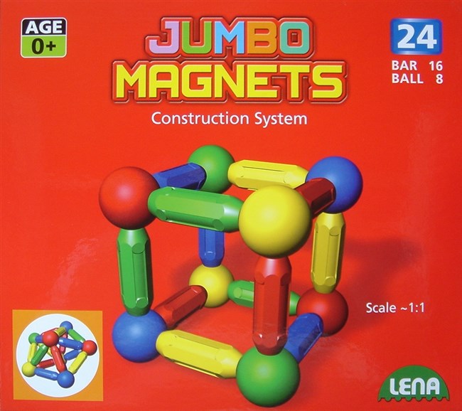 Jumbo magneter - 24 dele