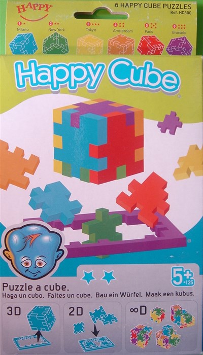 4 stk. ens Happy Cube - 6'er pakke