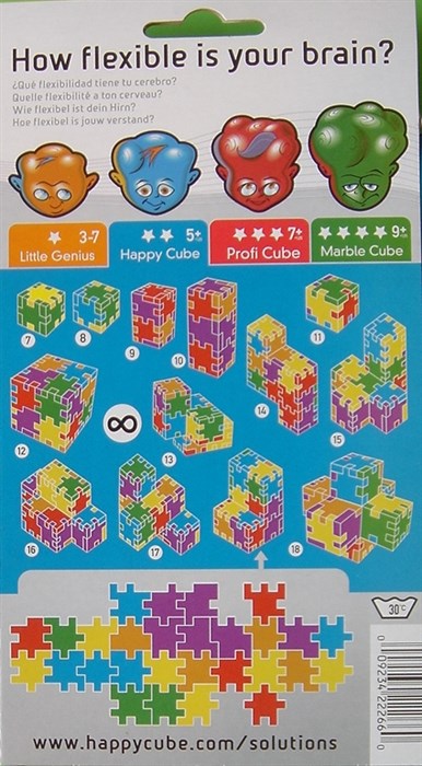 4 stk. ens Happy Cube - 6'er pakke 4 stk. ens Happy Cube - 6'er pakke