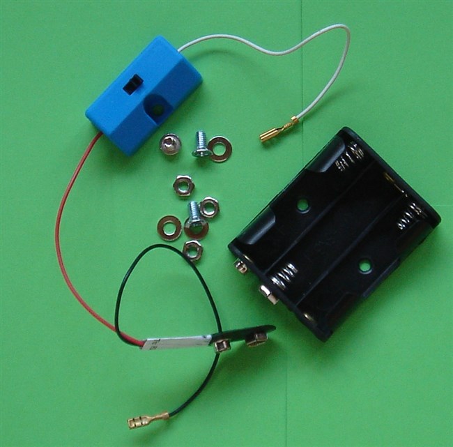 Batteriholder og kontakt Batteriholder og kontakt