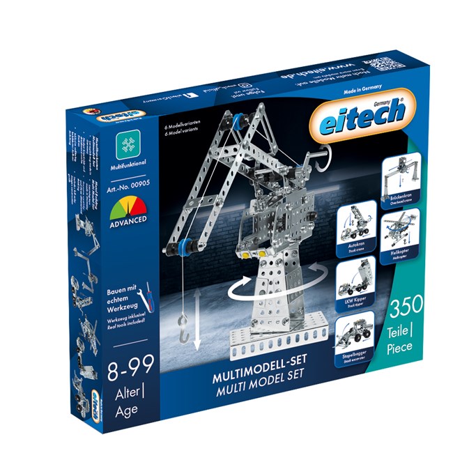Eitech 00905 Byg 6 større modeller, 350 dele