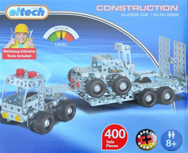 Eitech C08 - Lastbil med trailer og gaffeltruck