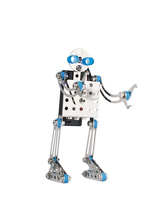 Eitech metal byggesæt - Byg robot med blinkende øjne Eitech metal byggesæt - Byg robot med blinkende øjne