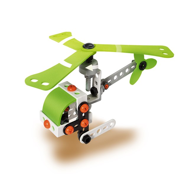 Fly og helikopter med motor og solcelle Fly og helikopter med motor og solcelle