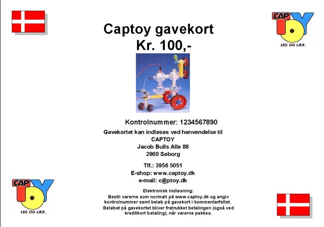 Gavekort på 100 kr