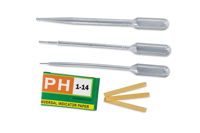 Pipetter og pH-papir