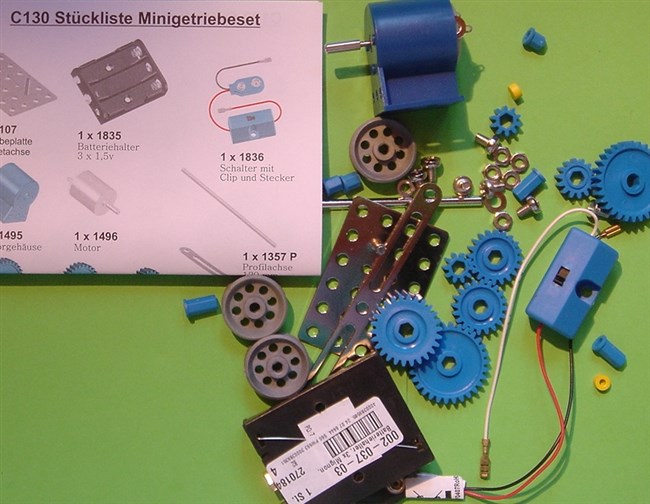 Suppleringssæt med motor og gear Suppleringssæt med motor og gear