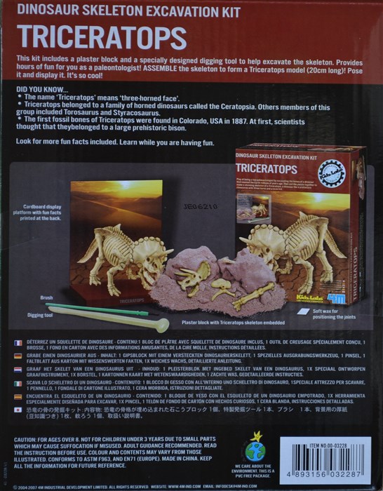 Udgrav en Triceratops dinosaur Udgrav en Triceratops dinosaur