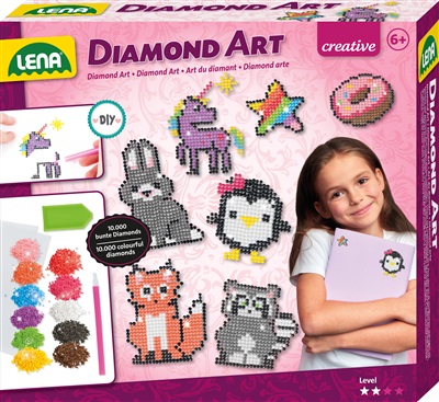 3D stickers med sm&#xE5; diamantperler