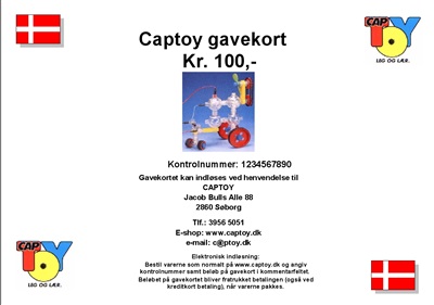 Gavekort p&#xE5; 100 kr