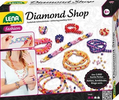 Lena 42328 - Lav perle armbånd og halsbånd