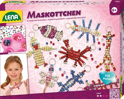 Lena 42690 - 8 glinsende maskot vedh&#xE6;ng