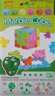 4 stk. Marble cube - 6'er pakke