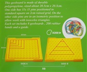 Dobbeltsidede plader til at lave geometriske figurer på - 10x10.