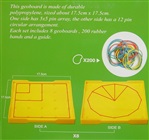 Dobbeltsidede plader til at lave geometriske figurer på - 5x5.
