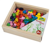 Lav perlekæder med perler i træ