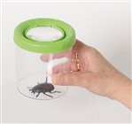 Stort insektglas med forstørrelsesglas/lup 