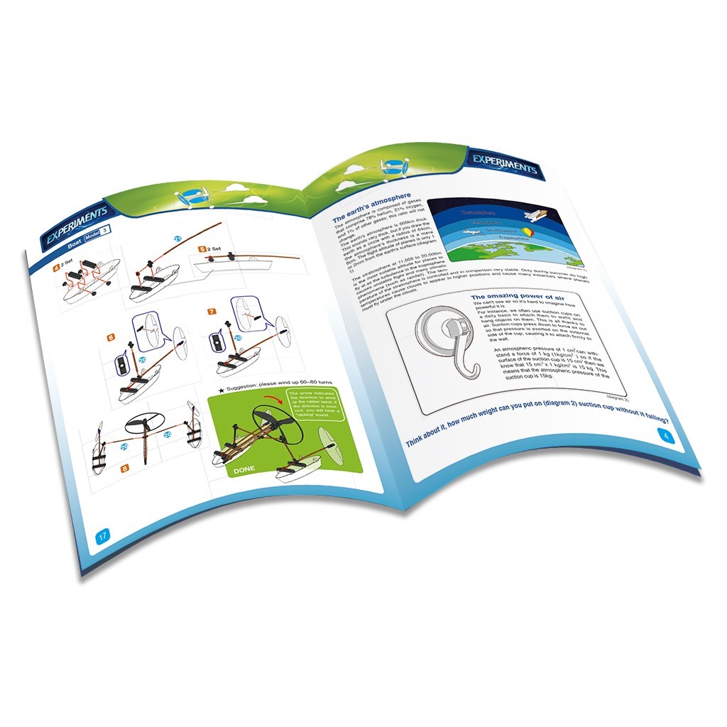 Gigo byggesæt 7403, Elastik racer - bil, båd, fly, helikopter