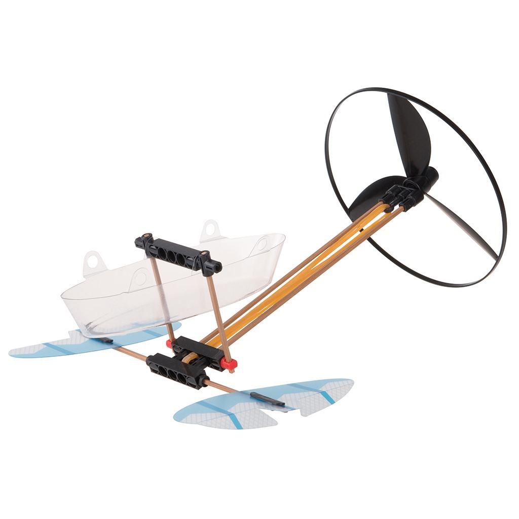 Gigo byggesæt 7403, Elastik racer - bil, båd, fly, helikopter