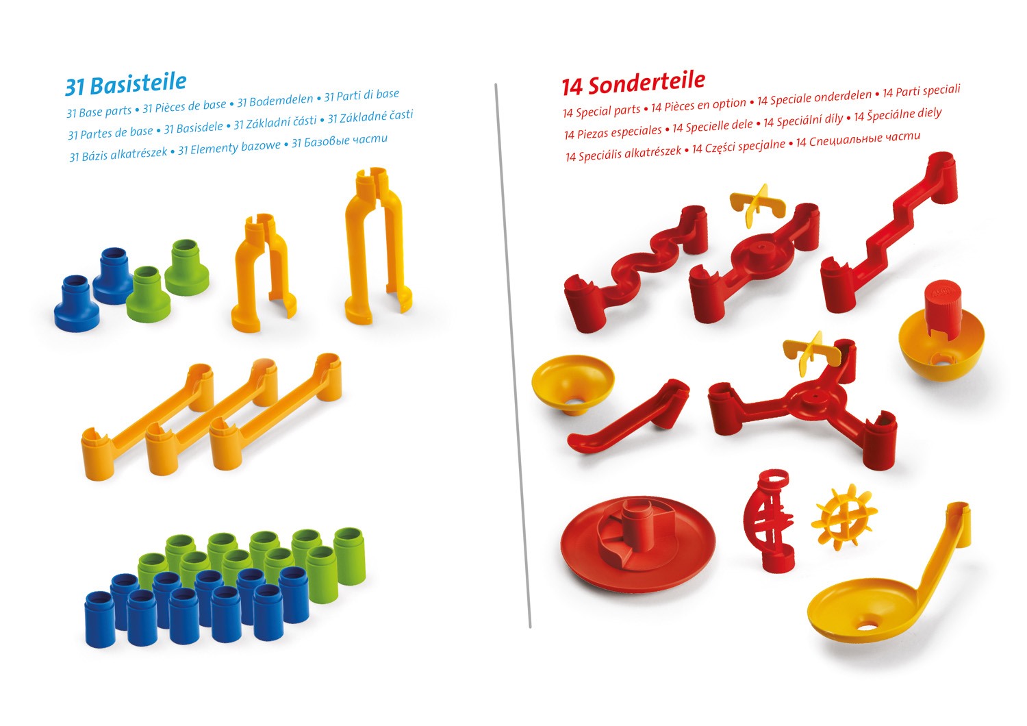 Lena 65289 Cascade Marble Run bouwset met 32